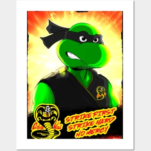 Ninja Turtle Cobra Kai Posters and Art